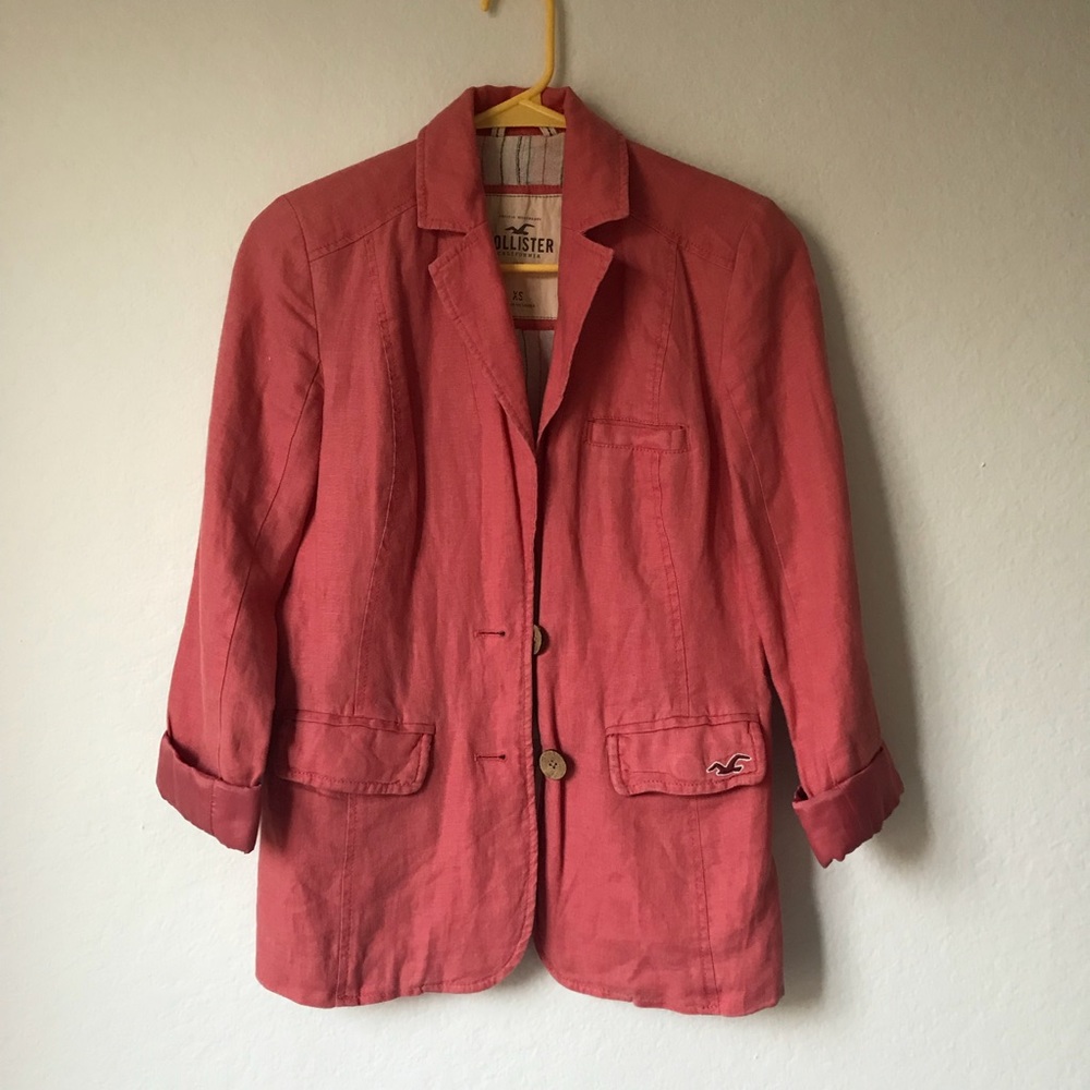 Hollister linen blazer